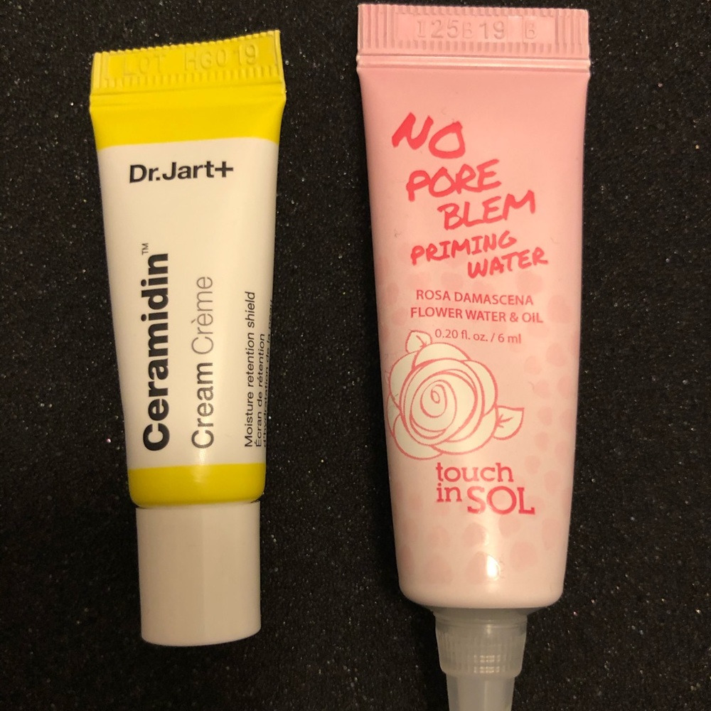 Dr.Jart+ Ceramidin Cream & touch in SOL Primer